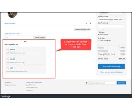 Cart page - coupon assistance