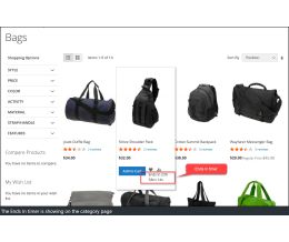 Category page - ends timer