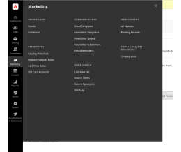 Admin menu - Simple Labels