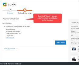 Frontend - Hide Payment Method