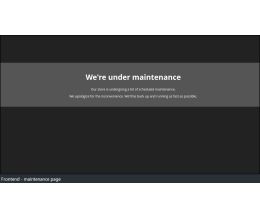 Maintenance page