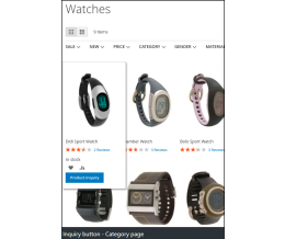 Inquiry button - Category page