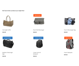 Labels on Upsell Products