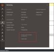 Backend menu