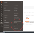 Backend menu