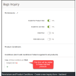 Permission and Product Conditions - Create a new inquiry form - backend