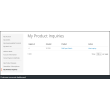 Customer product inquiries my account dashboard