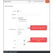 Add Rule form -  Rule Information tab